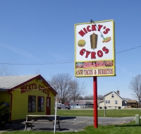 One of two, Nicky's Gyros, U.S. 6, Portage, Indiana One of two, Nicky's Gyros, U.S. 6, Portage, Indiana