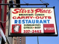 Steve's Place. Chicago Avenue near Franklin. Sign gone Steve's Place. Chicago Avenue near Franklin. Sign gone