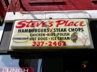 Steve's Place. Chicago Avenue near Franklin Steve's Place. Chicago Avenue near Franklin