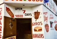 Delicious Dogs and Subs, Clark Street at Lawrence. Gone