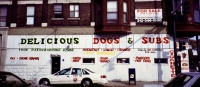 Delicious Dogs and Subs, Clark Street at Lawrence. This fast-food extravaganza is long gone