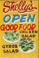 The rare gyros salad at Shelly's Tasty Freeze, Lincoln at Winona, Chicago