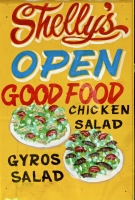 The rare gyros salad at Shelly's Tasty Freeze, Lincoln at Winona, Chicago The rare gyros salad at Shelly's Tasty Freeze, Lincoln at Winona, Chicago