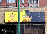 Spinning gyros, 47th Street near King Drive. Gone