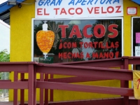 I came across two El Taco Velozes, each with a nice gyros-style drawing, Federal Blvd., Denver, Colorado I came across two El Taco Velozes, each with a nice gyros-style drawing, Federal Blvd., Denver, Colorado