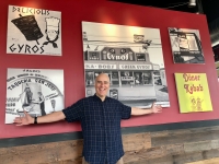 At Global Gyros, Schaumburg, Illinois: A moment of great pride At Global Gyros, Schaumburg, Illinois: A moment of great pride