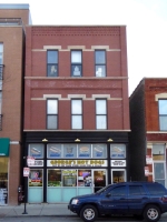 George's Hot Dogs, Damen Avenue at Cortland. Sign gone