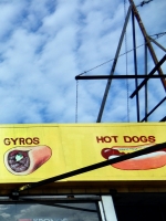 Best Sub #3 Gyros, Belmont Avenue near Central. This sign is gone