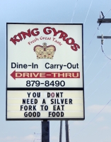 King Gyros, U.S. 20, Michigan City, Indiana