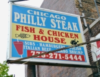 Another schematic gyros, Chicago Philly Steak, Broadway near Bryn Mawr, Chicago. Gone