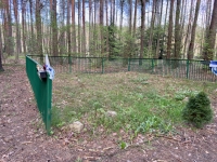 Mass graves and memorials in the  Łopuchowo forest outside Tiktin (Tykocin), where the Jews who hadn't fled the Nazis were shot