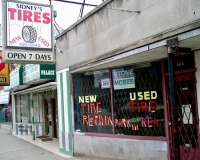 Sidney's Tires on Devon Avenue, near Hoyne-Roadside Art