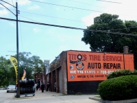 Wall sign. Tito's Tire Service, Houston Avenue at 89th Street, Chicago-Roadside Art Wall sign. Tito's Tire Service, Houston Avenue at 89th Street, Chicago-Roadside Art