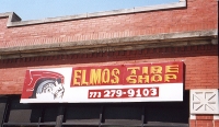 Sign for Elmo's Tire Shop, Montrose at Avers, Chicago-Roadside Art Sign for Elmo's Tire Shop, Montrose at Avers, Chicago-Roadside Art