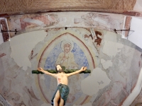 Wall painting in the Mosque of Cristo de la Luz, Toledo. Later turned into a church