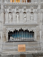 16th century chantry chapel for Bishop Fox, WInchester Cathedral. This is where monks would chant for the late bishop's soul.