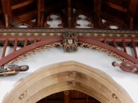 15th century roof, St. John the Baptist Church, Bere Regis, England