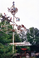 Vollis Simpson's whirligig park in Lucama, North Carolina, circa 1989