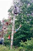 Vollis Simpson's whirligig park in Lucama, North Carolina, circa 1989