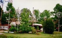 Vollis Simpson's whirligig park in Lucama, North Carolina, circa 1989