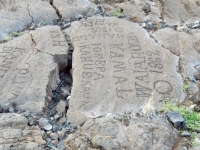 Words from 1862  at the Waikoloa petroglyphs