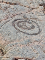 Concentric circles, the Waikoloa petroglyphs