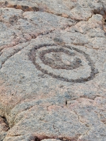 Concentric circles, the Waikoloa petroglyphs