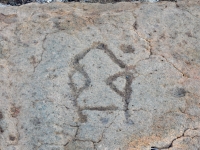 Chair-like figure, the Waikoloa petroglyphs