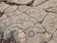 Circles and figures, the Waikoloa petroglyphs