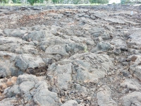 The Waikoloa petroglyphs, with condos in the background