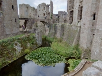 Raglan Castle, Usk, Wales. 15th century