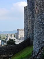 Conwy Castle and suspension bridge, Wales