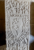 Medieval grave marker, Valle Crucis Abbey, Llangollen, Wales. 13th century