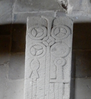 Medieval grave marker, Valle Crucis Abbey, Llangollen, Wales. 13th century