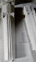 Medieval grave markers, Valle Crucis Abbey, Llangollen, Wales. 13th century