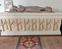 Wooden effigy, Priory Church of St Mary, Abergavenny