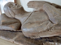 Wooden effigy, Priory Church of St Mary, Abergavenny