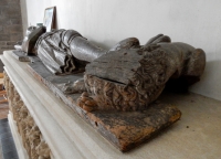 Wooden effigy, Priory Church of St Mary, Abergavenny