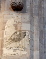 Wall painting, Brecon Cathedral, Wales