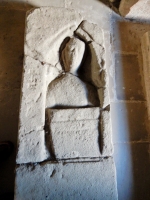 Medieval grave marker, Valle Crucis Abbey, Llangollen, Wales. 13th century