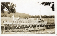Glass model of the Bremen at the Wegner grotto, Sparta, Wisconsin, postcard Glass model of the Bremen at the Wegner grotto, Sparta, Wisconsin, postcard