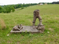 E.T. Wickham: What remains of Piomingo and Sitting Bull, part of a four-person group also incuding Lester Solomon and Daniel Boone. Piomingo was a Chickasaw leader.