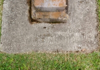 E.T. Wickham: Inscription at the base of the flagpole: "They say I would forsake the flag of my native land, but woe unto the foe or stranger whose sacrilegious hand would touch thee or endanger flag of my native land."