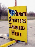 Nice keyfob at Custom Sounds, Lockport, Illinois-Roadside Art Nice keyfob at Custom Sounds, Lockport, Illinois-Roadside Art
