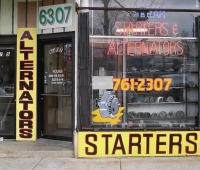 Akram Auto Electric, Clark Street near Highland-Roadside Art