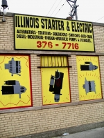 Illinois Starter and Electric, 47th Street and Western Avenue-Roadside Art Illinois Starter and Electric, 47th Street and Western Avenue-Roadside Art