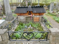 Pensive Jesus in a rustic setting