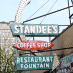 Standee's Coffee Shop, Granville Avenue. It was by the El station