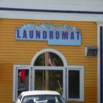 Wash 'n Wire Laundromat sign and storefront