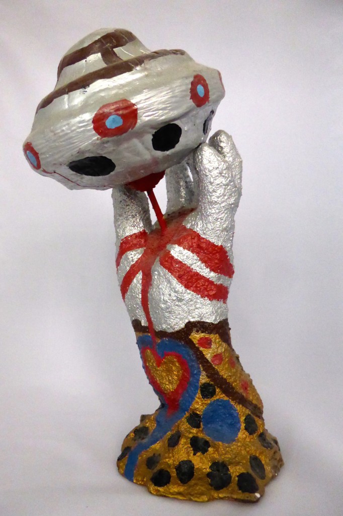 Ionel Talpazan, UFO sculpture, plaster, New York City, 1992